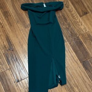 Windsor - Green Off-Shoulder Dress